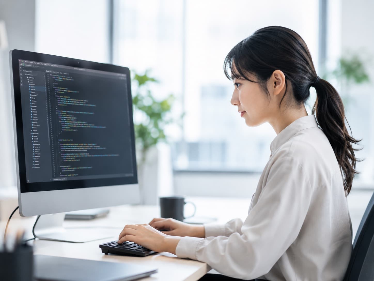 開発に取り組むエンジニア